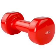 Гантель 3 кг красная (DB3012-3): Вес гантели, кг 3