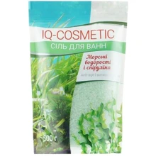 IQ-Cosmetic Соль для ванн морские водоросли и спирулина 500 g: Назначение Очищение, Ароматизация, Расслабление