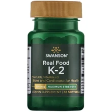 Swanson, Real Food Vitamin K-2 - Maximum Strength 200 mcg 30 sgels (SWA-02906): Тип Витамин K