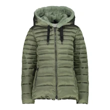 Куртка Woman Jacket Fix Hood 31K3006F-F739 42 зеленая зимняя с капюшоном и мехом: Сезон Зима