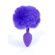 Анальна пробка із хвостом Jewellery Silicon PLUG Bunny Tail Purple: Для кого унісекс