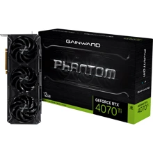 Видеокарта Gainward GeForce RTX 4070 Ti Phantom (NED407T019K9-1045P/471056224-3581): Объем памяти, Гб 12