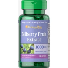 Puritan's Pride Bilberry 4:1 Extract 1000 mg-90 Softgels: Форма випуску капсули