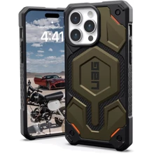 Чехол для iPhone Urban Armor Gear UAG Monarch Pro Magsafe Kevlar Elemental Green (11422211397B) for iPhone 15 Pro Max: Цвет зеленый