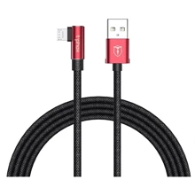 Кабель T-PHOX USB Cable to microUSB Champion Gaming 3A 1.2m Black/Red (T-L804 Black/Red): Тип USB Cable - microUSB