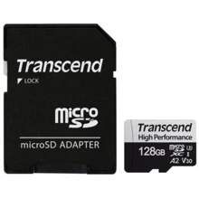 Карта памяти Transcend 128GB microSDXC Class 10 UHS-I U3 V30 A2 High Performance + adapter (TS128GUSD350V): Тип карты MicroSDXC