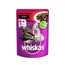 Влажный корм Whiskas для котов с говядиной в соусе 24х100 г (4770608239244): Тип Влажный корм