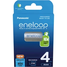 Panasonic AAA 800mAh NiMH 4шт Eneloop plastic free pack (BK-4MCDE/4BE): undefined undefined