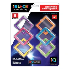 Конструктор магнитный IBLOCK PL-920-12 6 деталей: Количество деталей, шт. 6