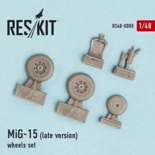 Смоляні колеса RESKIT для літака МіГ-15, пізній RS48-0080: Виробник RESKIT