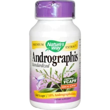 Nature's Way Andrographis Standardized 60 Veggie Caps Андографис: Форма выпуска Капсулы