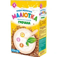Каша молочная Малютка гречневая 250 г (4820199501296): Тип Каши молочные