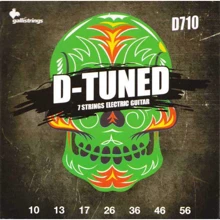 Струна для гитар Струны для электрогитары Galli D-Tuned D710 7 Strings Guitar: Тип Комплект струн