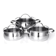 Набір каструль Vinzer Culinaire 6 ін. (50030): Матеріал корпусу нержавеющая cталь
