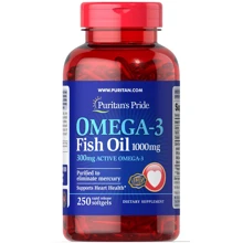 Puritan's Pride Omega-3 Fish Oil 1000 mg 250 caps: Тип Омега 3