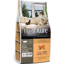 Сухой корм для взрослых котов Pronature Holistic Adult со вкусом утки и апельсинов 2.72 кг (65672555036): Тип Сухой корм