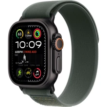 Apple Watch Ultra 2 2024 GPS + Cellular 49mm Black Titanium Case з Green Trail Loop - S/M UA: Розмір 49mm