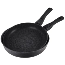 Набор сковород Биол Granite Gray б/кр, съёмная ручка, 2 шт - 26 и 28 см (2628074P): Тип сковороды Традиционная