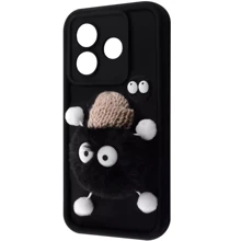 Чохол для телефона Mobile Case Pretty Things Black/Fluffy Black для Xiaomi Redmi 13 4G / Poco M6 4G / Note 13R: Сумісність Xiaomi Redmi 13 4G / Poco M6 4G / Note 13R