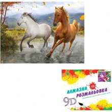 Картина 3-D ефект CY2307 2в1 Алмазна мозаїка+розмальовка, 40х50 см: Виробник 3D