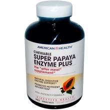 American Health Super Papaya Enzyme Plus, 360 Chewable Tablets (AMH-50205): Тип Пищеварительные ферменты