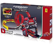 Ігровий набір Bburago GoGears FERRARI «Подвійна петля» (трек 1 доріжка, 2 петлі, 1 машинка з інерц.мех.) (18-31301): Виробник Bburago