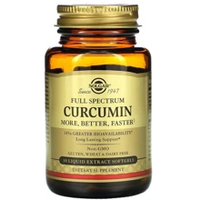 Solgar Full Spectrum Curcumin Солгар Куркумін 30 м'яких капсул: Тип Куркума (Куркумін)