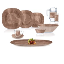 Столовый сервиз Luminarc Carine Marble Grettle 46 пр. (Q4446): Количество персон 6