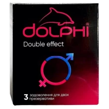 Презервативи DOLPHI Double effect 3 шт: Тип Для продовження статевого акту