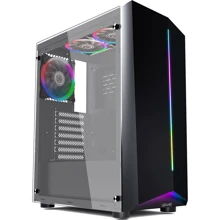 Корпус 1STPLAYER R6-A-3R1 Color LED Black: Форм-фактор материнської плати ATX/MicroATX