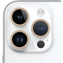 Защитное стекло для iPhone Epik Metal Sparkles Gold for Camera iPhone 15 Pro / 15 Pro Max: Тип защиты экрана на камеру