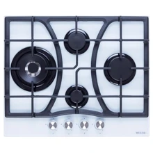 Варочная поверхность газовая Weilor GG W614 WH: Расположение панели спереди