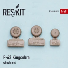 Набор ResKit Смоляные колеса для самолета P-63 "Kingcobra" (RS48-0083): Производитель RESKIT