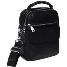 Мужская сумка через плечо Ricco Grande черная (K16268-black): Пол Мужской