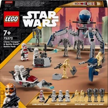 Конструктор LEGO Star Wars Клоны-пехотинцы и Боевой дроид. Боевой набор 215 деталей (75372): Количество деталей, шт. 215
