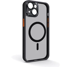 Чехол для iPhone ArmorStandart Unit Case Magsafe SE Black Orange for iPhone 15 Plus (ARM75364): Цвет черный