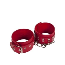 Кайдани Leather Restraints Leg Cuffs, red: Виробник sLash