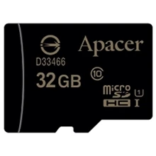 Карта пам'яті Apacer 32GB microSDHC Class 10 UHS-I U1 (AP32GMCSH10U1-RA): Тип карти MicroSDHC