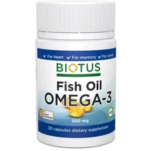 Biotus Omega-3 Fish Oil 500 mg Омега-3 Риб'ячий Жир ісландський 30 капсул: Тип Омега 3