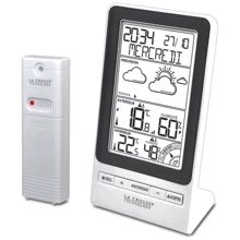 Метеостанція La Crosse WS6819 White/Black: Метео вимірювання Фаза луны, Точка росы, Внутренняя температура, Внешняя температура, Внутренняя влажность, Внешняя влажность, Атмосферное давление