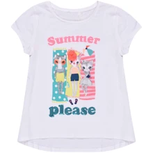 Футболка H&M 4707755 122-128 см белая: Тип Футболки