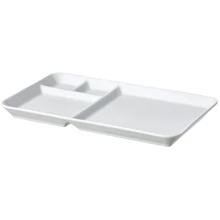 Тарелка с отделениями IKEA 365+ белый 31х19 см (804.299.03): Тип Тарелка с отделениями