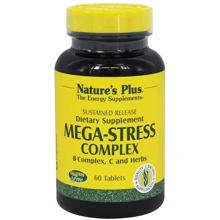 Natures Plus Mega-Stress Complex 60 tabs Комплекс для боротьби зі стресом і підтримки енергії: Тип мультивітаміни