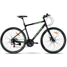 Велосипед Atlantic 2023' 28" Xyston NX A52DXP-2853-BL XL/21"/53см (2312) black/lime: Материал рамы Алюминий