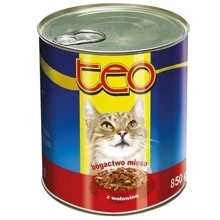 Влажный корм для кошек TEO с говядиной 850 г (5906731503962): Тип Влажный корм