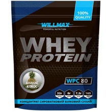 Протеин Willmax Whey Protein 80 920 g / 23 servings / Pineapple Coconut: Вид Сывороточные