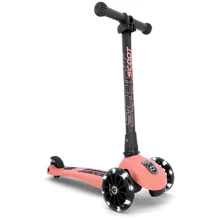 Самокат Scoot&Ride серии Highwaykick-3 со светящимися колесами персик, 3-6 лет/50кг (SR-96357): Количество колес 3