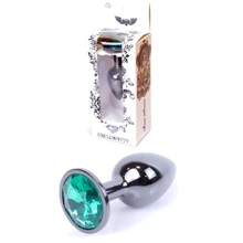 Анальная пробка с кристаллом BOSS of TOYS Boss Series - Jewellery Dark Silver PLUG Green S, BS6400033: Для кого Унисекс