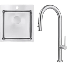 Набор для кухни Deante Olfato ZPO_010A + BQO_F72M (ZPOE010A): Форма Прямоугольная