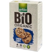 Печиво Gullon Bio Organic Choco Chips 250 г: Вага нетто 250 г